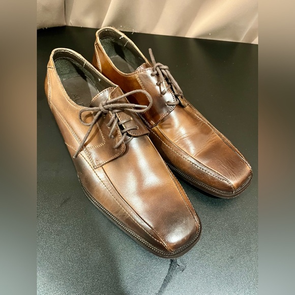 black brown tall dresser Ferro Aldo George Mfa19690 Mens Formal Classic Lace Up Tuxedo Oxford Dress Shoes, in Cognac, Men's Size 11 main image 1